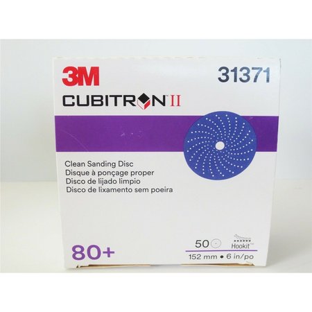 3M Cubitron II Hookit Clean Sanding Disc 6 80 grit MMM31371